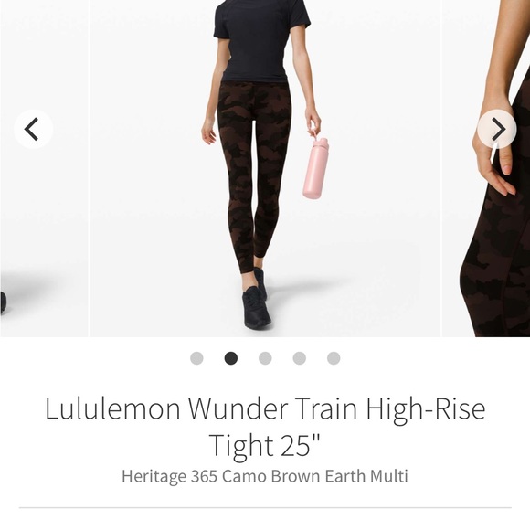 Lululemon Wunder Train High-Rise Tights 25” - Picture 2 of 7